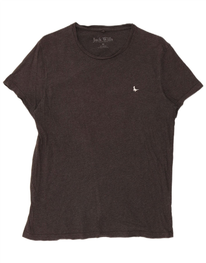 T-shirt da donna Jack Wills Top in cotone grigio medio
