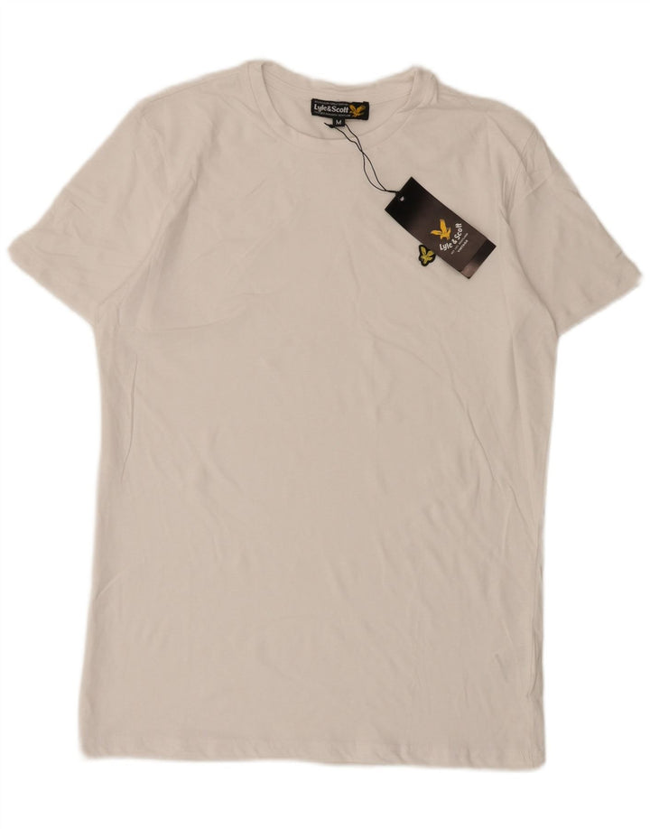 T-shirt da uomo Lyle & Scott Top in cotone bianco medio