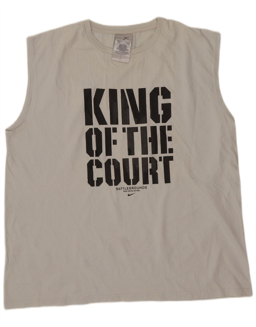 Canotta grafica Nike da uomo XL XL in cotone bianco sportivo