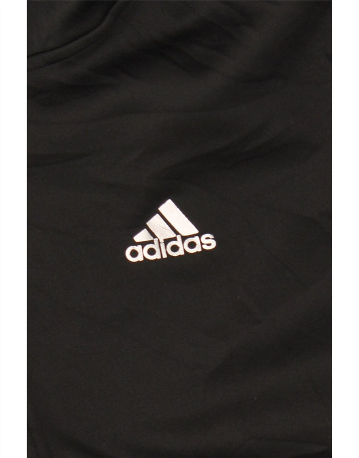 Maglione con cappuccio e zip Adidas Climalite da uomo, colore nero medio