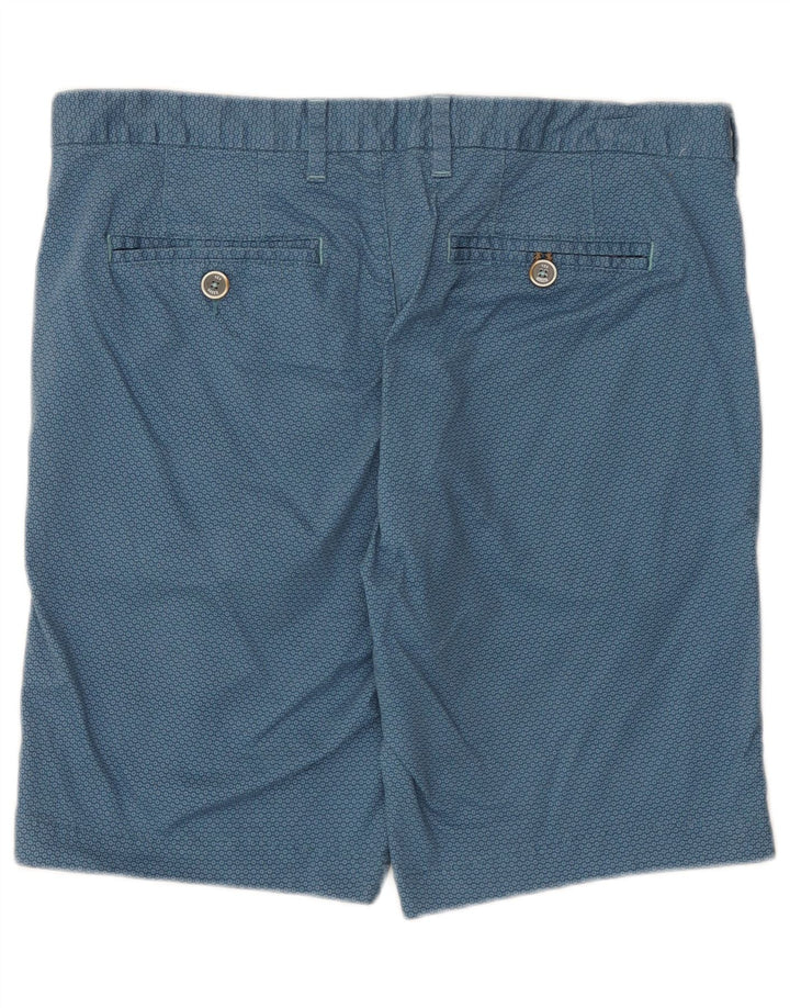 Pantaloncini chino da uomo Ted Baker W34 grande cotone geometrico blu