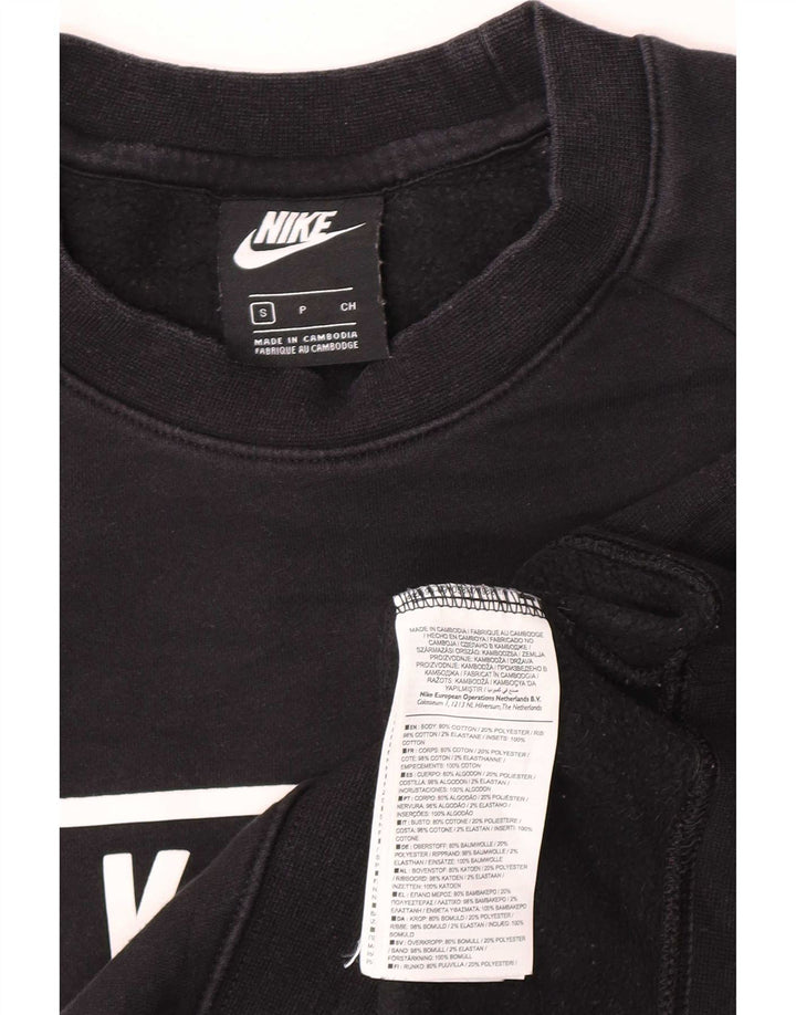 Felpa Nike da uomo con vestibilità ampia e grafica, piccola, color block nero