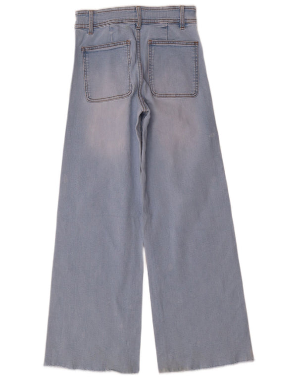 Jeans Zara per ragazze a gamba larga 13-14 anni W26 L29 Blu