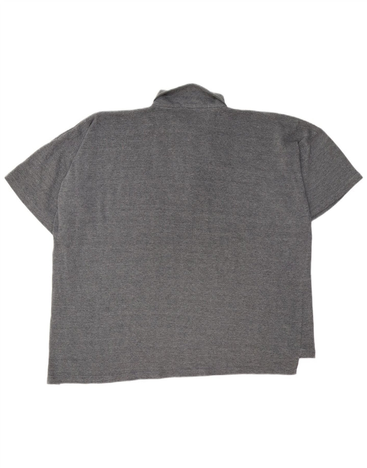Polo Paul Smith da uomo con zip e collo 2XL in poliestere grigio