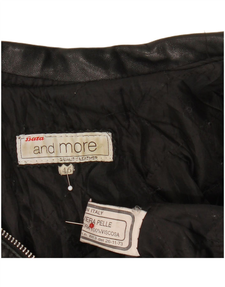 Giacca in pelle corta da donna Bata and More IT 46 Large Nera