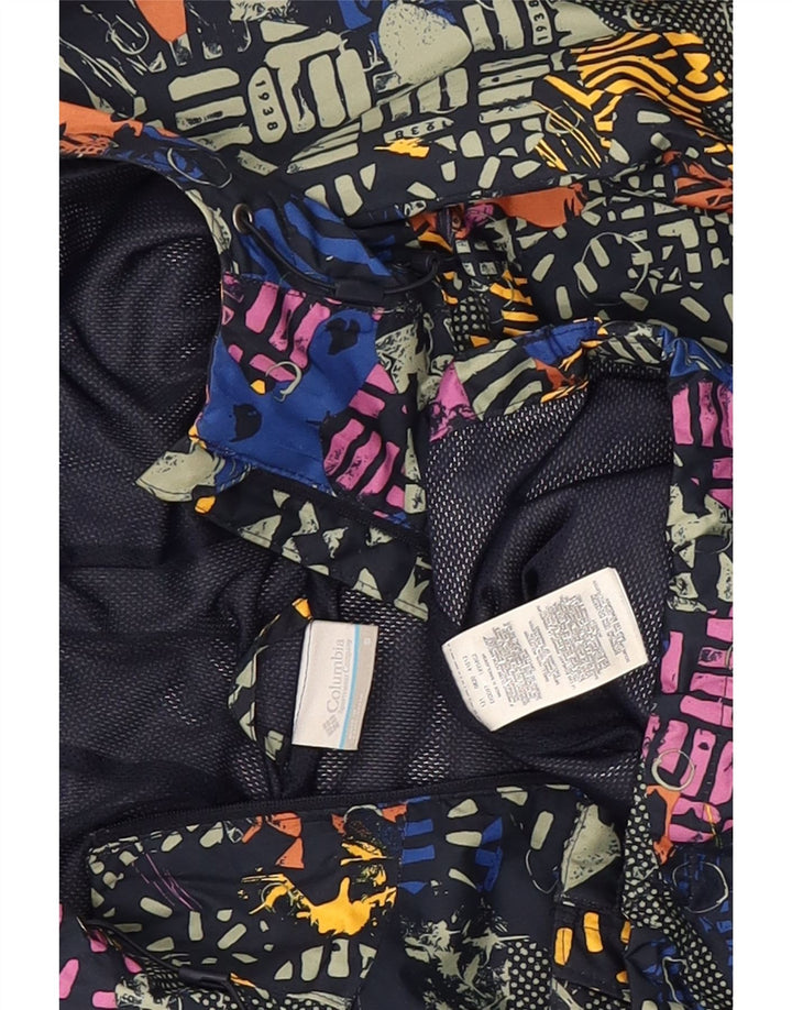 Giacca antipioggia Columbia da donna con motivo astratto UK 10 piccola multicolore