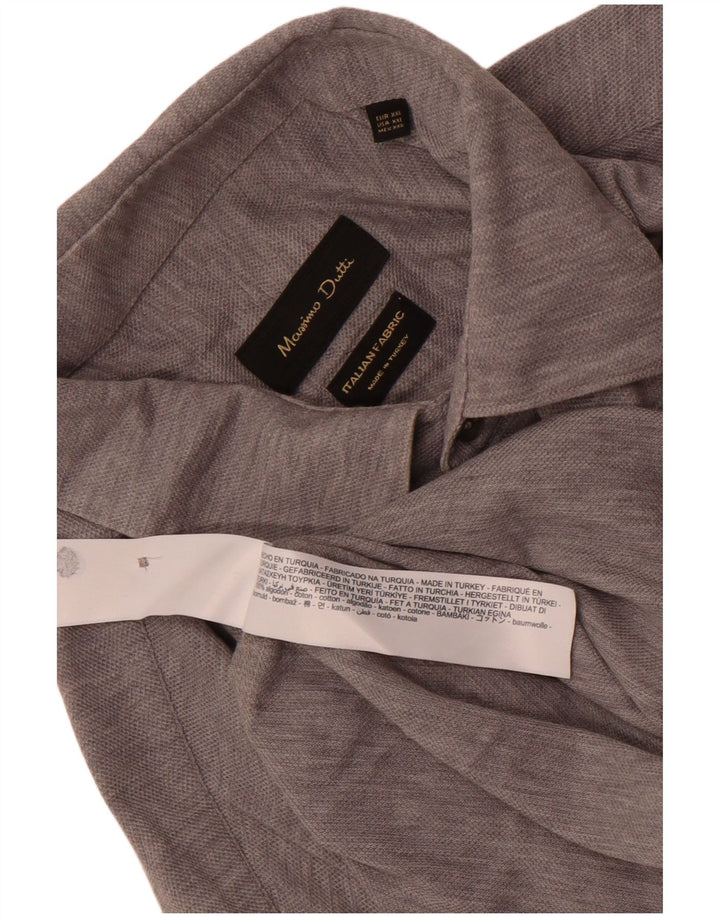 Camicia da uomo Massimo Dutti 2XL Cotone grigio