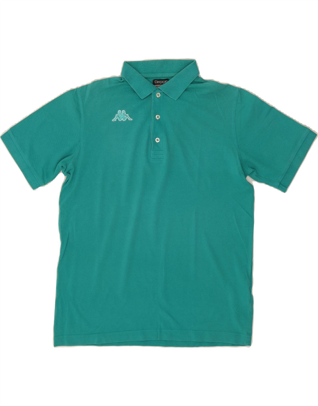 KAPPA Mens Polo Shirt Medium Green Cotton Vintage Kappa and Second-Hand Kappa from Messina Hembry 