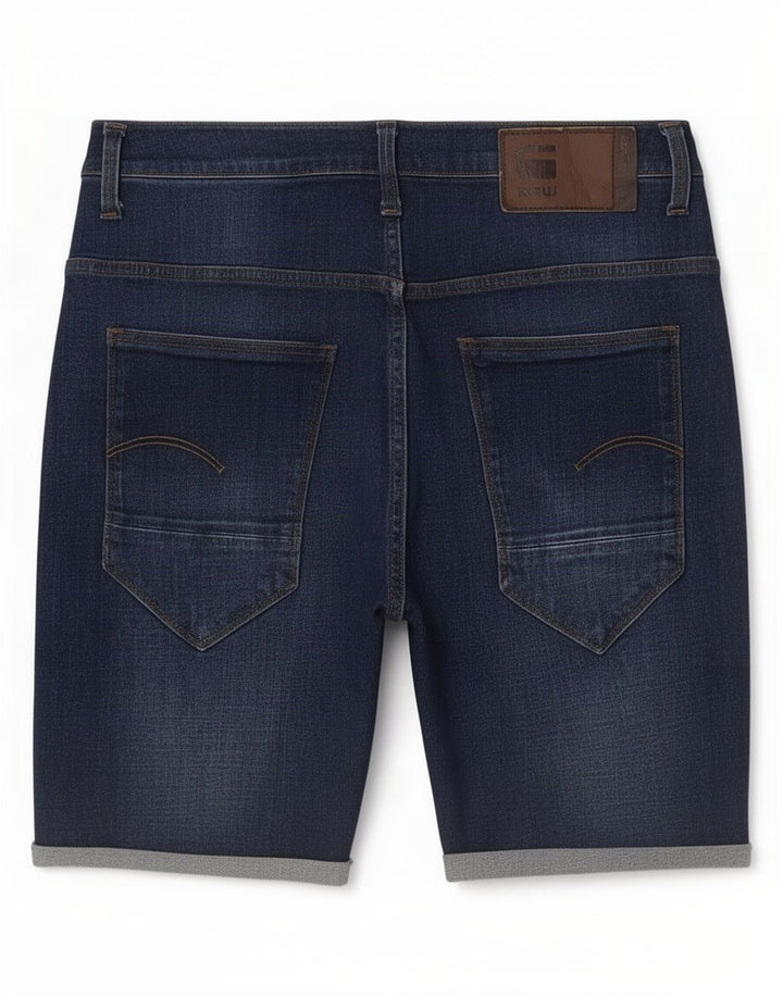 Pantaloncini di jeans Arc da uomo G-Star W31 cotone blu navy medio