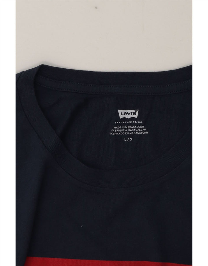 T-shirt grafica da uomo Levi's Top grande blu navy