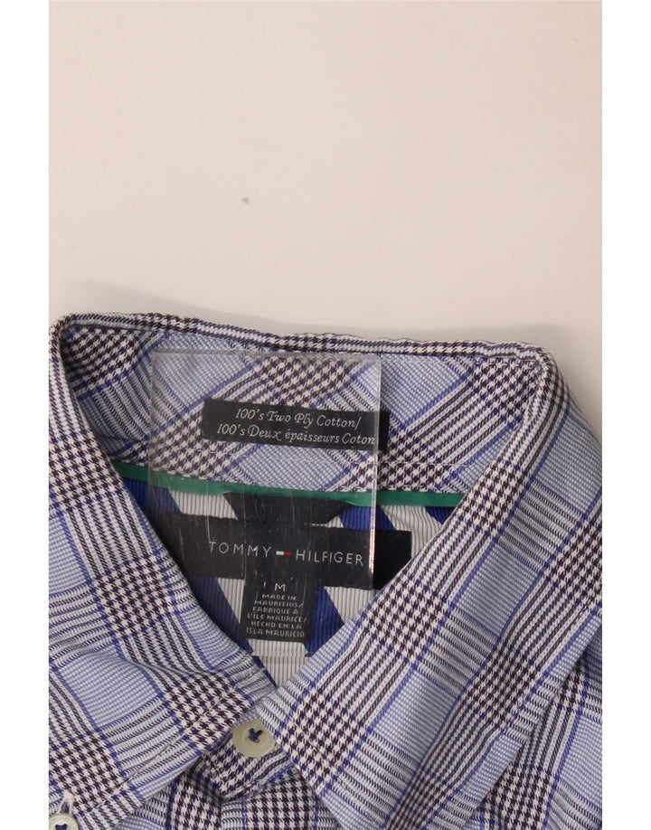 TOMMY HILFIGER Camicia da uomo in cotone a quadri blu medio