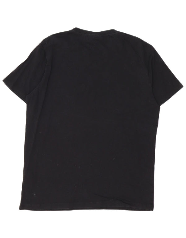 CALVIN KLEIN T-shirt grafica da uomo Top in cotone nero medio