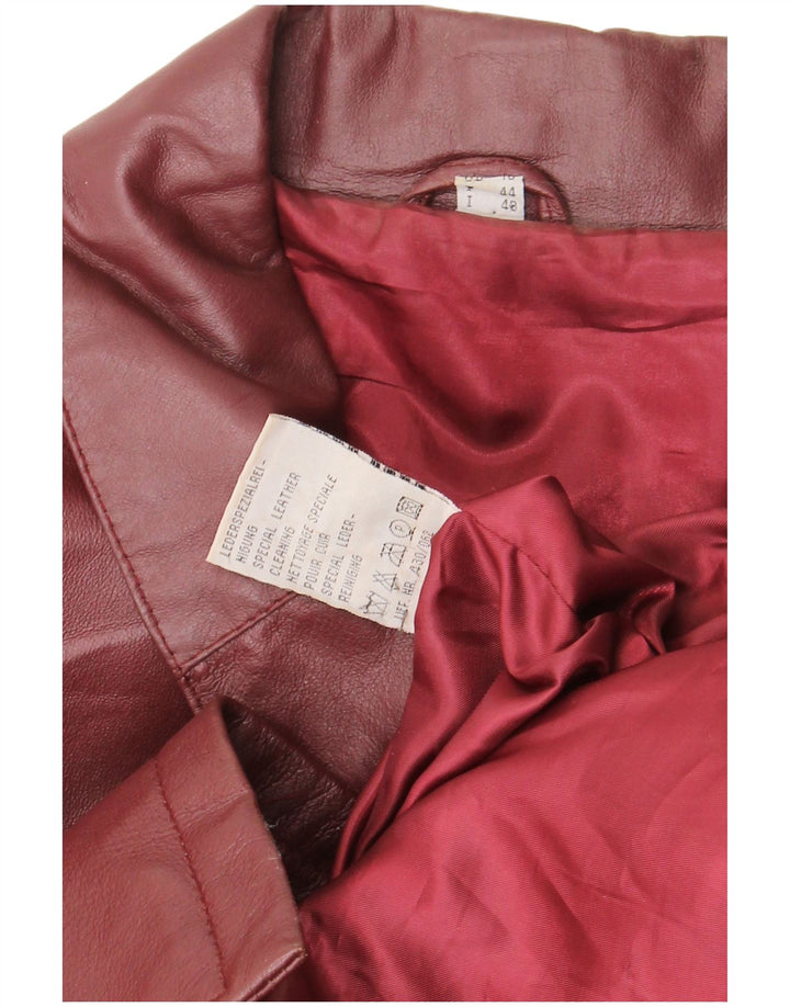 Cappotto in pelle vintage da donna IT 48 XL in pelle marrone