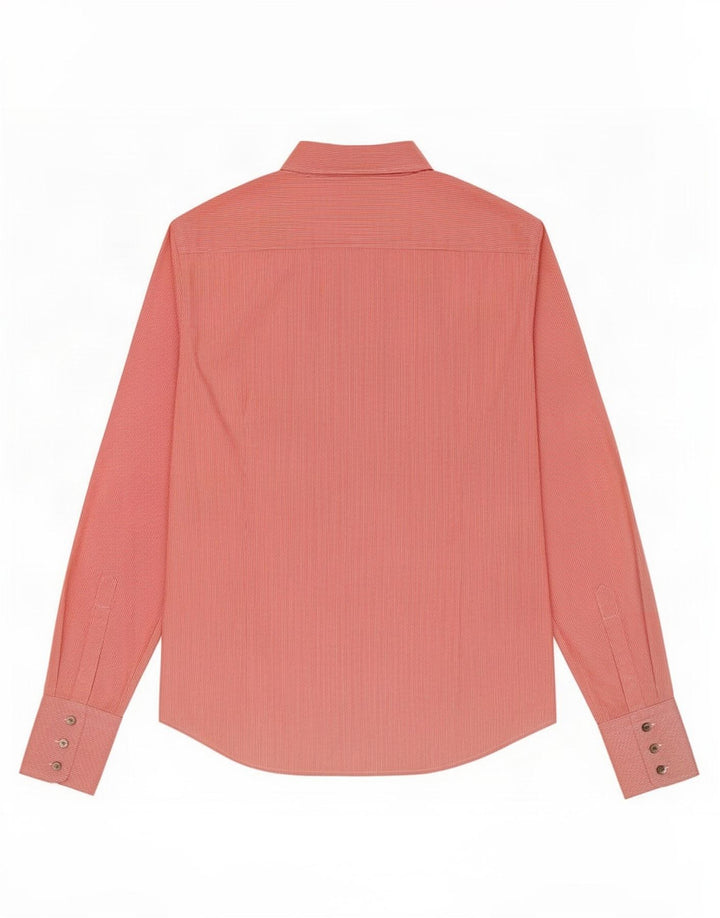 Camicia Donna Blunauta IT 44 Cotone Gessato Medio Rosso