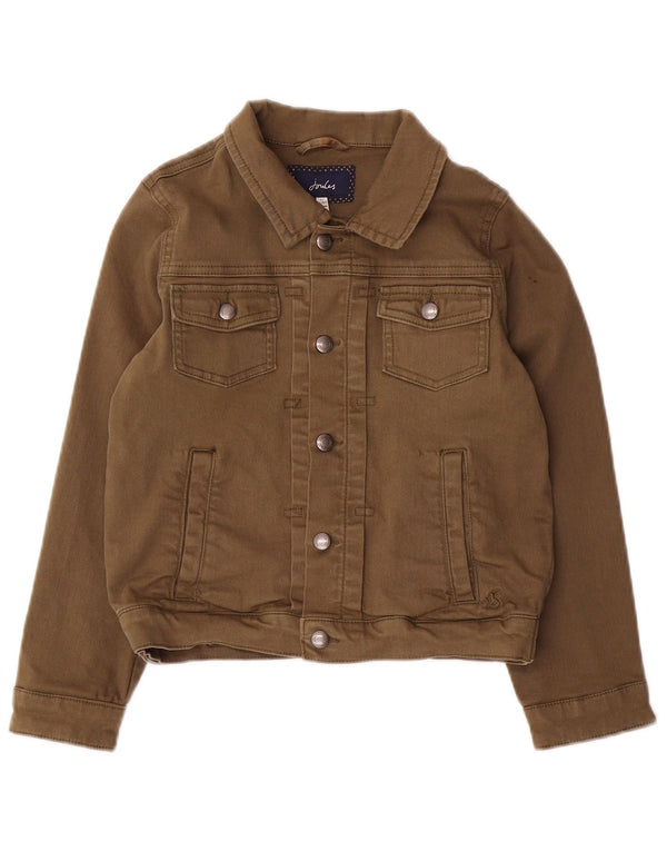 Giacca di jeans per ragazzi Joules 8-9 anni in cotone kaki