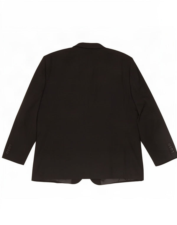 Giacca blazer a 2 bottoni Marks & Spencer da uomo UK 52 3XL poliestere nero