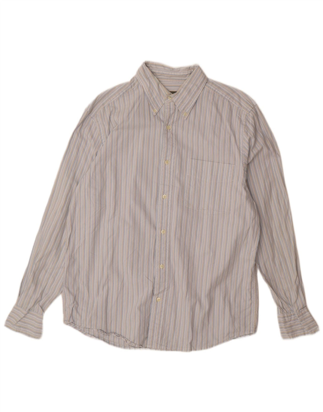 Camicia da uomo EDDIE BAUER in cotone a righe blu medio