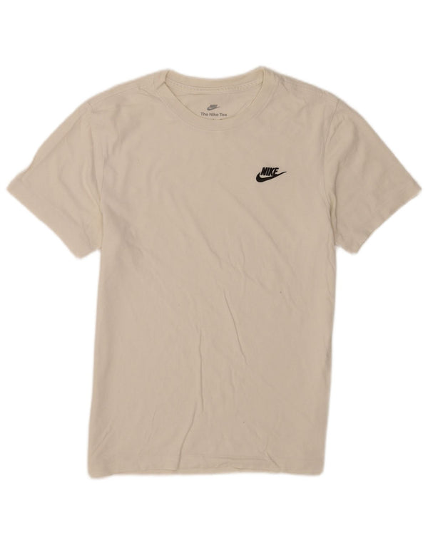 T-shirt Nike da uomo Top Small in cotone bianco