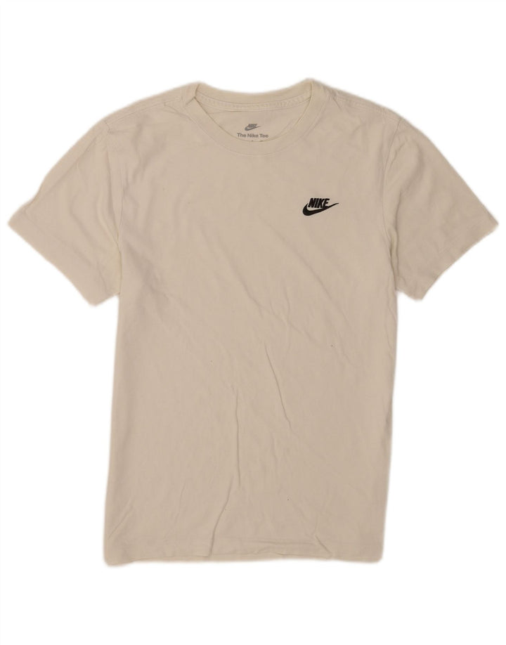 T-shirt Nike da uomo Top Small in cotone bianco