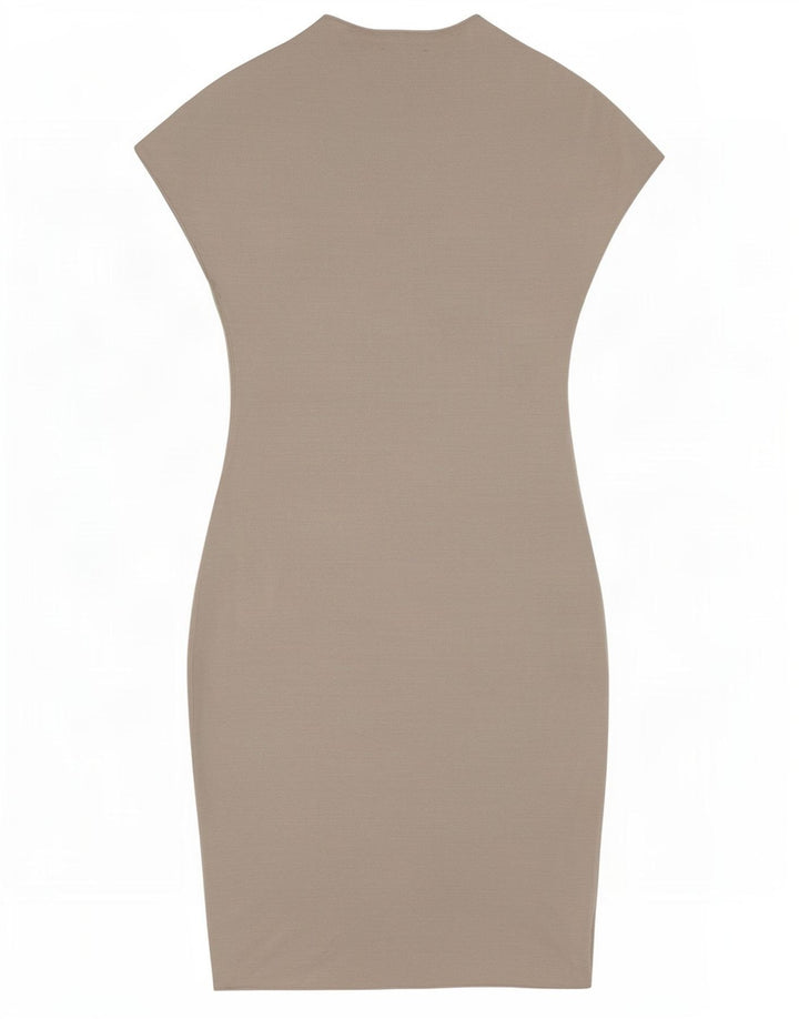 Vestito aderente da donna Zara UK 8 piccolo in viscosa grigia