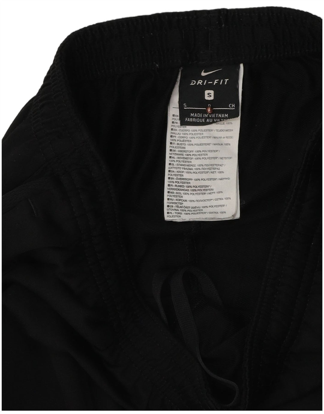 Pantaloni da tuta Nike Dri Fit da uomo piccoli in poliestere nero