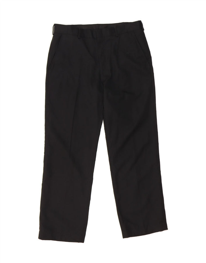IZOD Mens Straight Chino Trousers W31 L30 Black Polyester Vintage Izod and Second-Hand Izod from Messina Hembry 