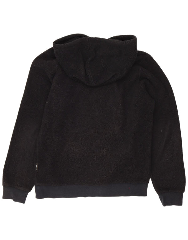 Felpa con cappuccio grafica Adidas da uomo in pile, media, nera, poliestere, sportiva