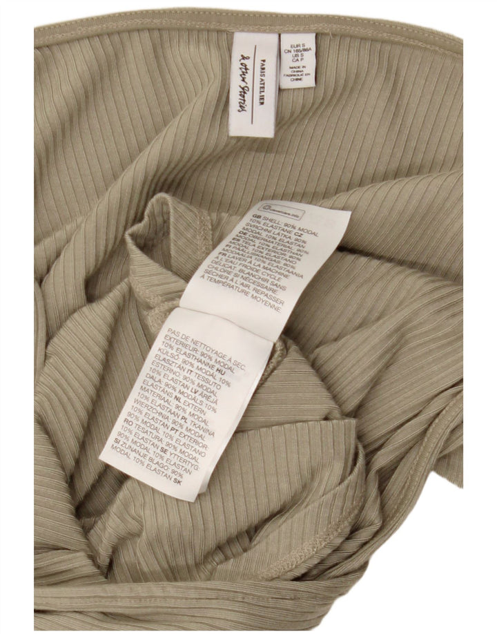 E ALTRE STORIE Body a maniche lunghe da donna UK 10 Piccolo modal verde