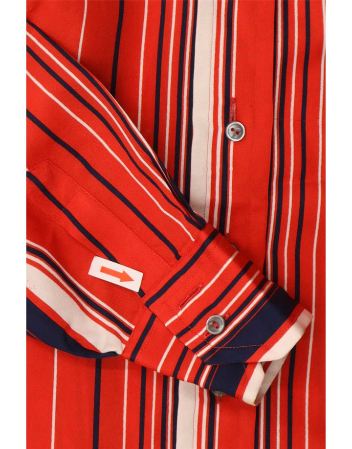 Camicia da donna romana UK 12 a righe rosse medie