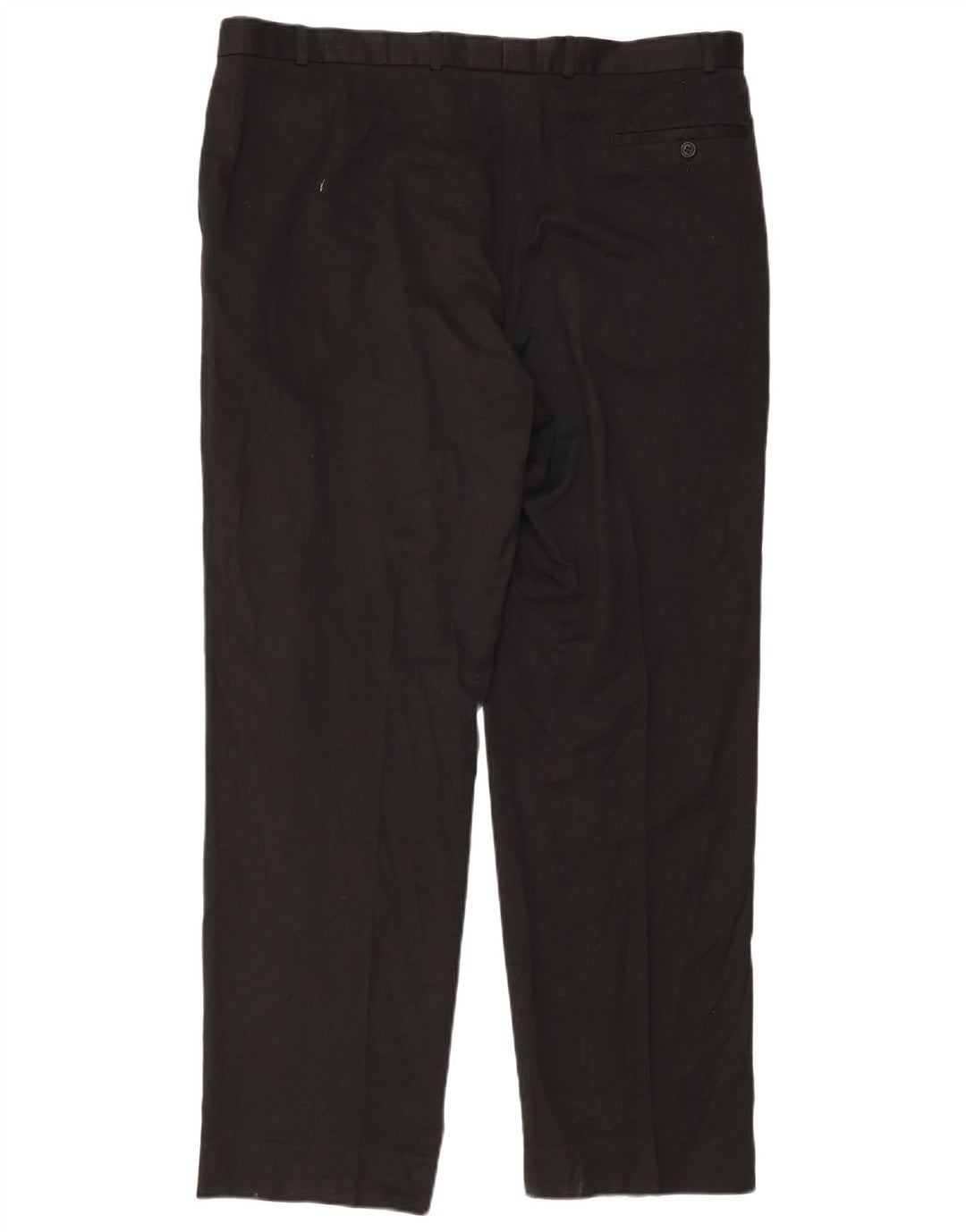Pantaloni da abito con pegging da uomo Marks & Spencer W42 L33 viscosa nera