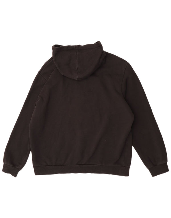 Felpa con cappuccio grafica da uomo Puma Large in cotone nero