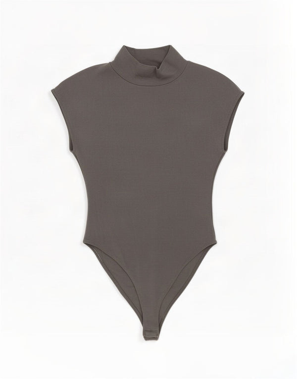 Body senza maniche da donna Zara UK 12 Cotone grigio medio