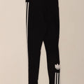 Leggings grafici da donna Adidas UK 8 piccoli cotone nero