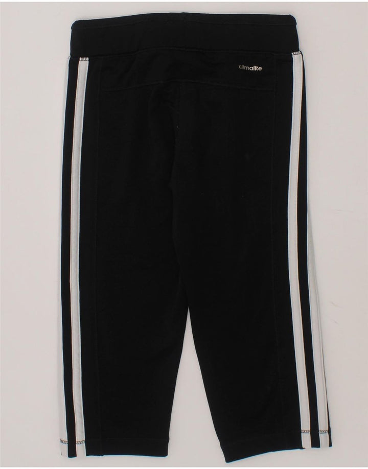 ADIDAS Girls Climalite Tracksuit Trousers 7-8 Years  Black Polyester Vintage Adidas and Second-Hand Adidas from Messina Hembry 