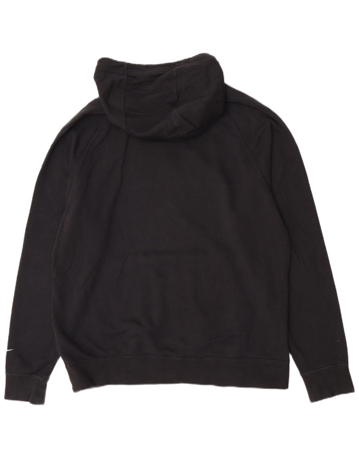 Felpa con cappuccio Nike Graphic Regular Fit da uomo, grande, in cotone nero