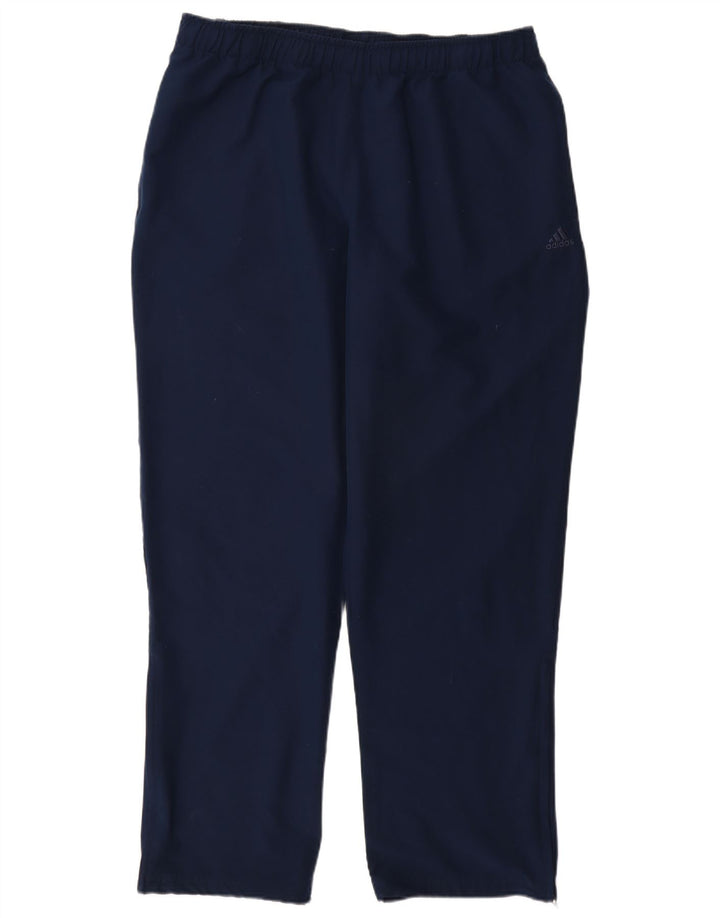 Pantaloni da tuta ADIDAS Climalite da uomo XL poliestere blu navy