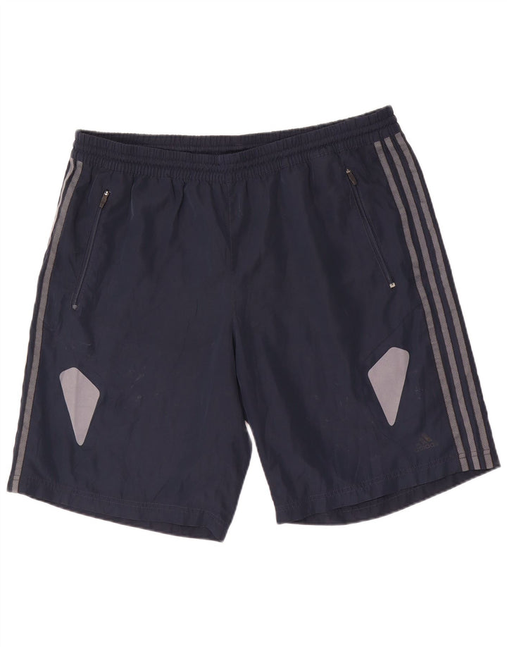 Pantaloncini sportivi Adidas Climacool da uomo XL in poliestere blu navy