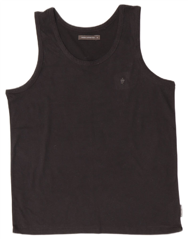 Canotta da uomo French Connection XL in cotone nero