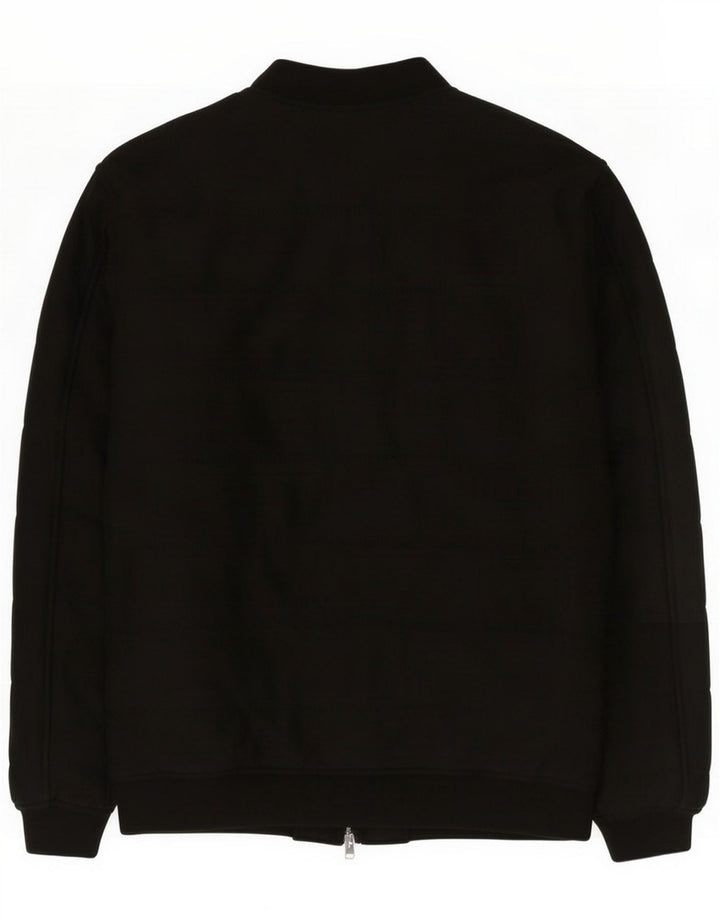 Zara Giubbotto bomber da uomo UK 42 XL Nero Poliestere