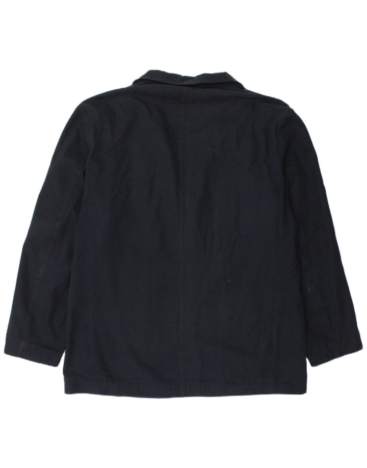 Giacca blazer a 2 bottoni Marks & Spencer da uomo UK 40 grande in viscosa blu navy