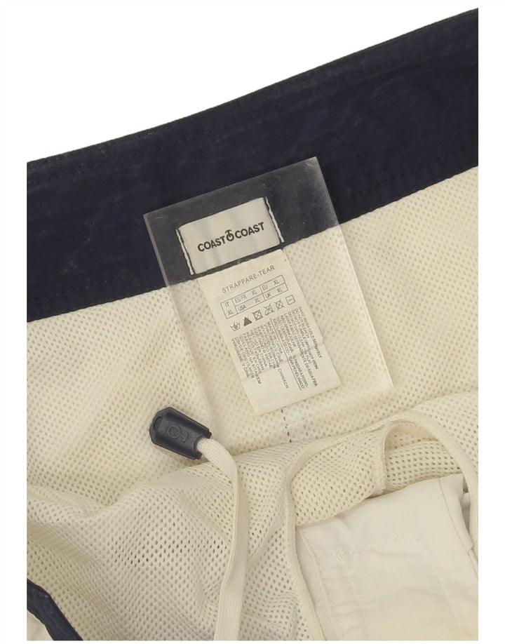 Pantaloncini da bagno grafici da uomo Coast XL in poliammide color block blu navy