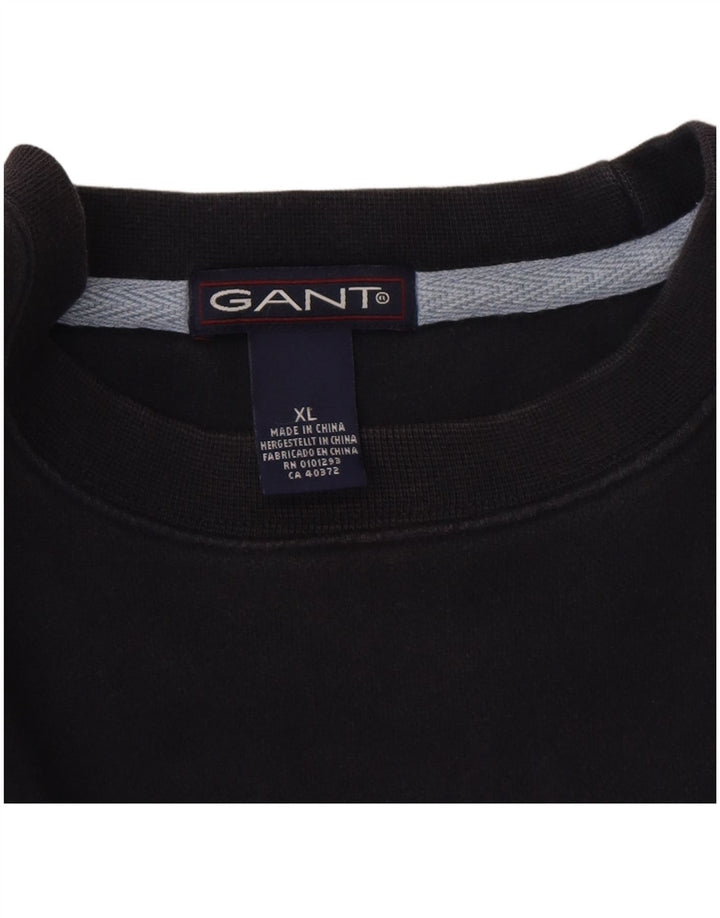 Gant Felpa da Uomo Maglione XL Blu Navy Cotone