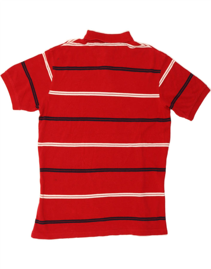 WRANGLER Mens Polo Shirt Large Red Striped Cotton Vintage Wrangler and Second-Hand Wrangler from Messina Hembry 