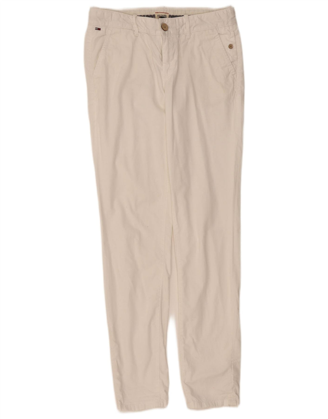 Pantaloni chino slim da donna Tommy Hilfiger W27 L32 bianchi