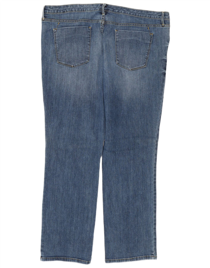 Jeans dritti da donna a vita media Mossimo US 18 2XL W40 L29 Cotone blu