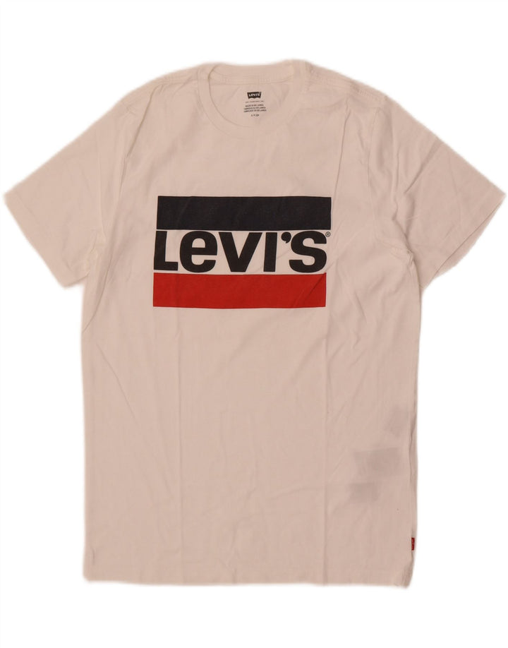T-shirt grafica da uomo Levi's Top piccola in cotone bianco