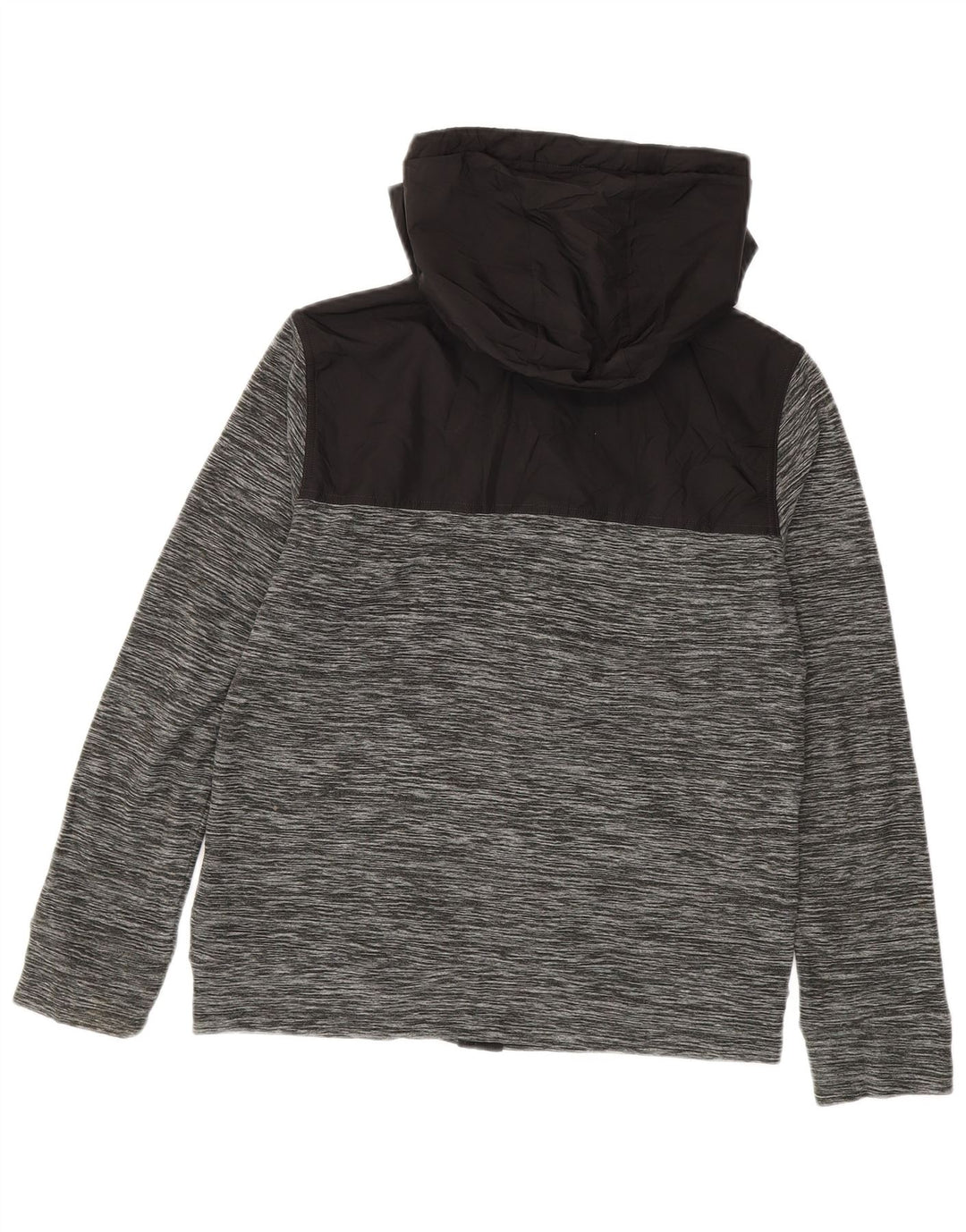 Felpa con cappuccio e zip PUMA per ragazzi 14-15 anni Large in poliestere color block grigio