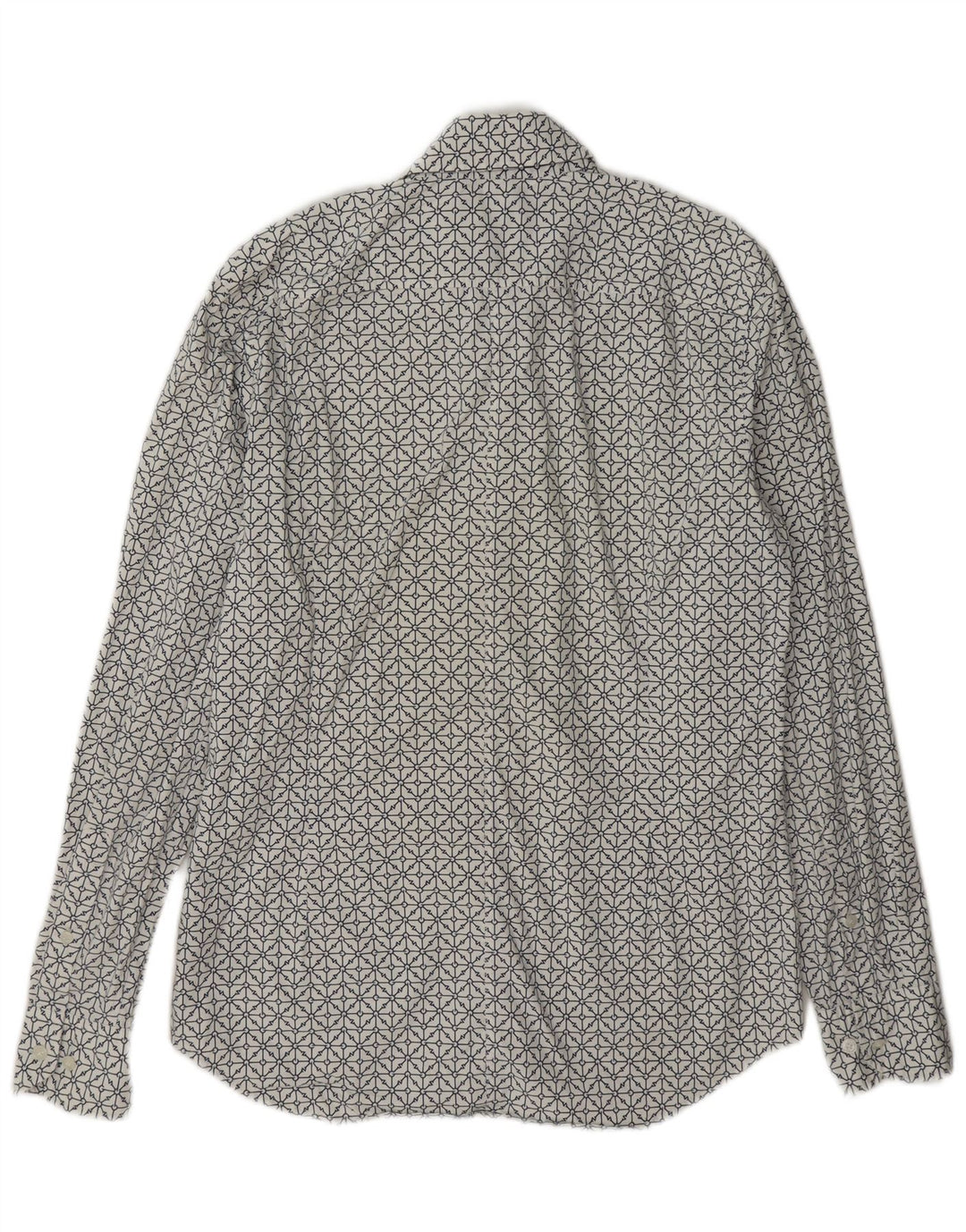 Camicia G-Star da uomo super slim fit in cotone geometrico bianco medio