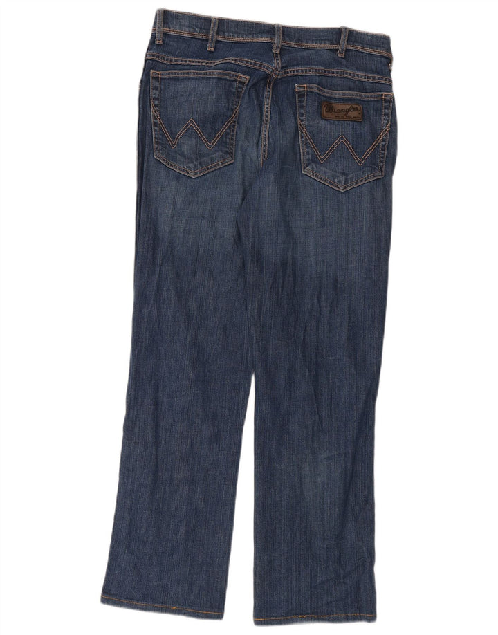Jeans dritti da uomo Wrangler W34 L32 cotone blu