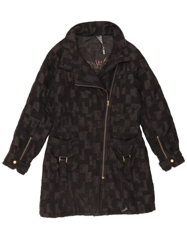 Cappotto antivento da donna Desigual EU 40 medio nero geometrico